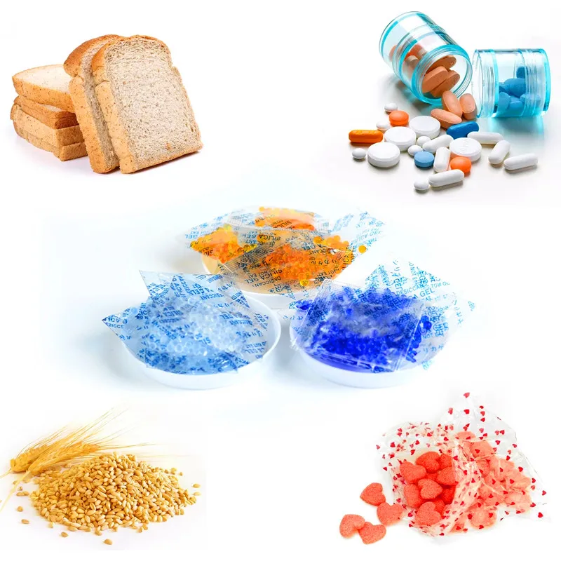 50Gram/Bag Factory Supply Hearing Aid Cochlear Desiccant Blue Orange Discoloration Silica Gel Desiccant Moisture-Proof Beads