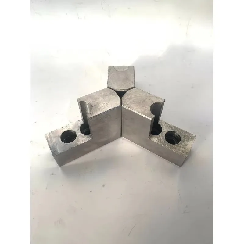 L-shaped Hydraulic Chuck 3-jaw Claw Heightened Soft Inner Support Outer Circle Package 5/6/8 Inches