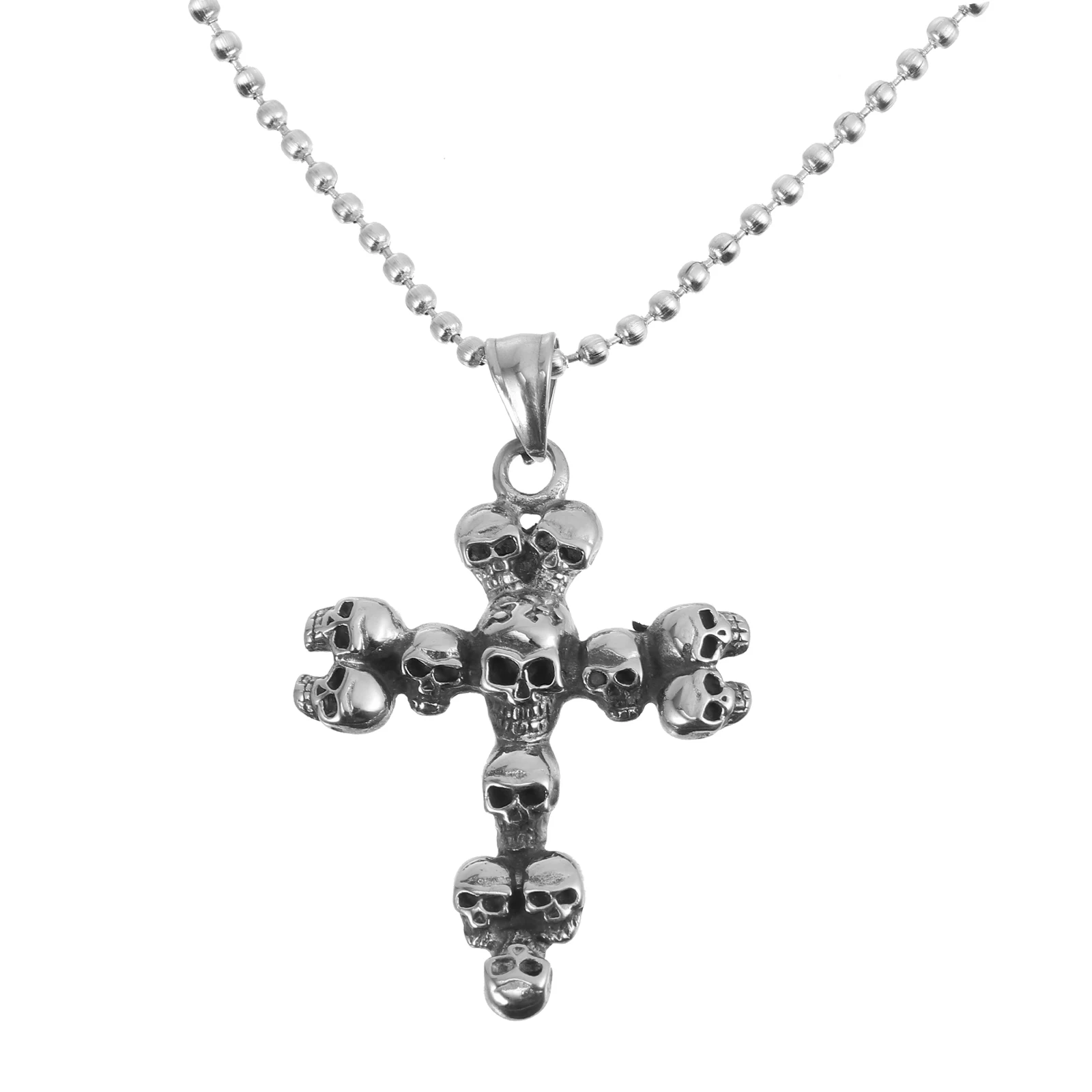 

Skull Necklace Man Male Jewelry for Gift Pendant Choker Necklaces Woman Ornament