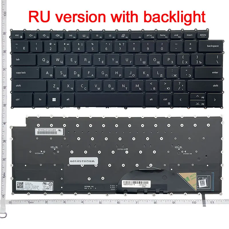 NEW US/RU Laptop Keyboard FOR Dell XPS 15 9500 9510 9520 Precision