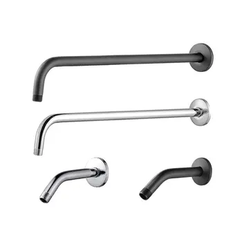 淋浴臂 壁掛式淋浴噴頭 壁掛式固定淋浴噴頭 鍍鉻,霧面黑 10 最佳銷售 淋浴臂 - №4