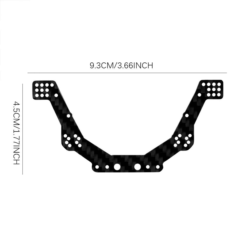 Sasis serat karbon, pelat samping untuk Crawler RC 1/24 Axial AX24 Upgrade