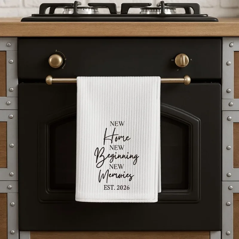 1pc New Home Quote Print Kitchen Towel,Soft Absorbent Hand Towel,Perfect for Kitchen,Dining Room,Bathroom,Dorm,Housewarming Gift