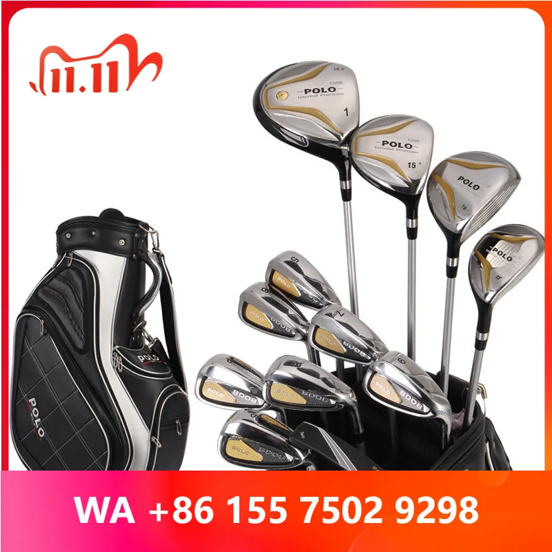New Golf Men's Set Golf Full Set Golf Clubs Carbon Cues + Pack
