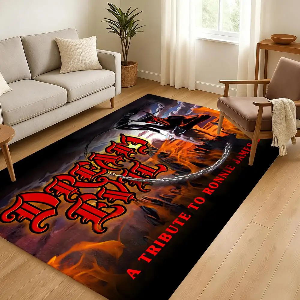 Rock Music Floor Mat Soft Thickened Absorbent Non-Slip Bedroom Living Room Door Mat Home Decor Flannel Rugs