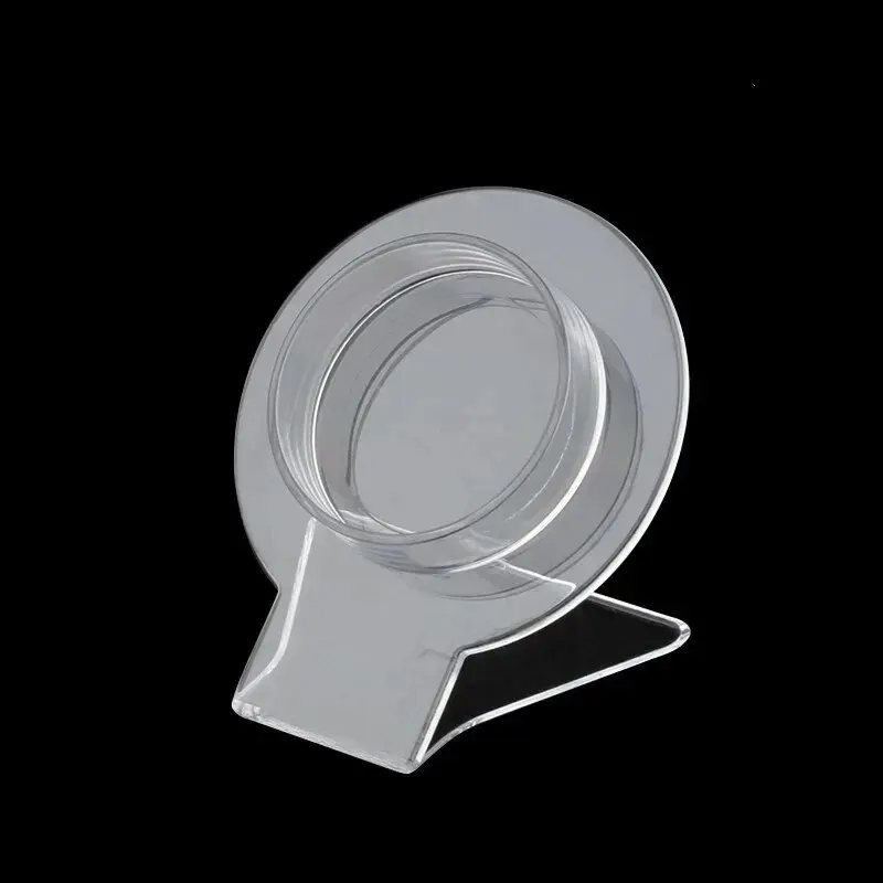 Neue 1Pc Klar Schmuck Armband Display Halter Armreif Organizer Rack Acryl Perle Armband Display Kragen Ständer Halter