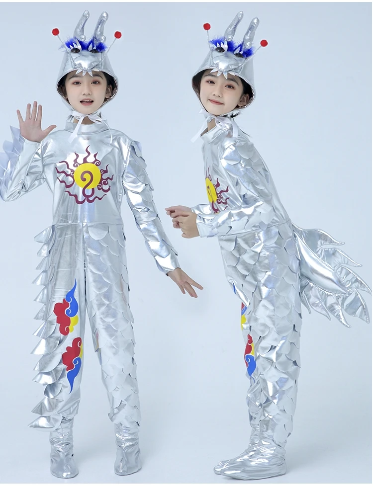 Children's Jin Long costumes little Bai Long costumes, little dragon costumes