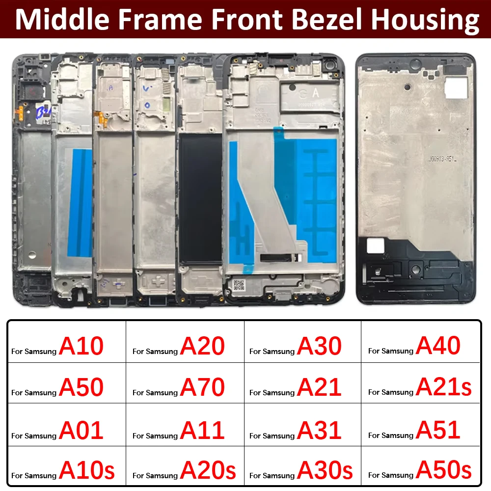 

Housing Middle Frame Bezel Middle Frame For Samsung A10 A20 A30 A50 A70 A21s A11 A12 A21 A31 A51 A71 A01 A10s A20s A30s A50s