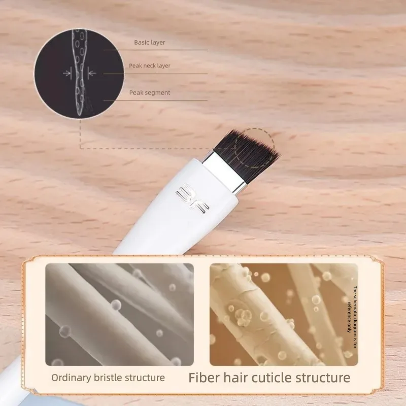 Brocha de maquillaje Xueyu, brocha de cejas de doble cabeza, brocha para cejas, brocha para rizar pestañas, delineador de ojos, brocha de maquillaje individual, herramientas de belleza