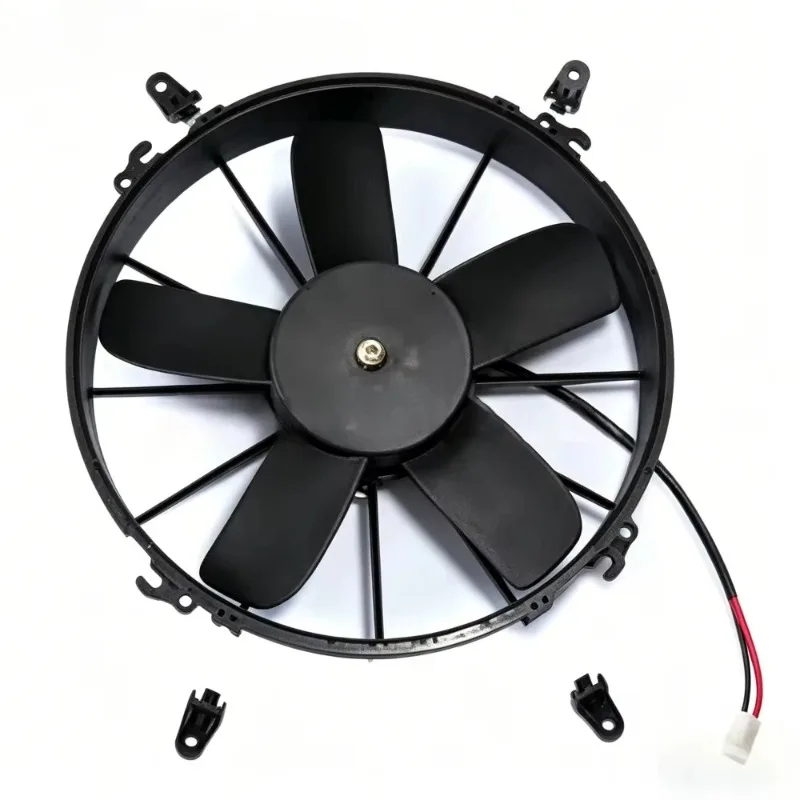 Bus Car Cooling System Radiator Fan Assembly AC.117.341 12 Inch Bus Fan 160W 12V PULL Electric Cooling Fan