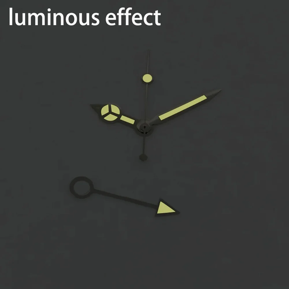 Accessori per orologi Ago GMT per ore, minuti e secondi adatto per movimento 3804 3 pin Un set con effetto luminoso
