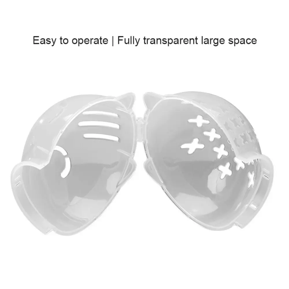 Picture 6: Transparent Breathable Cat Muzzle Anti-Licking Anti-Bite Cat Space Hood Cat Grooming Accessories Anti Scratch