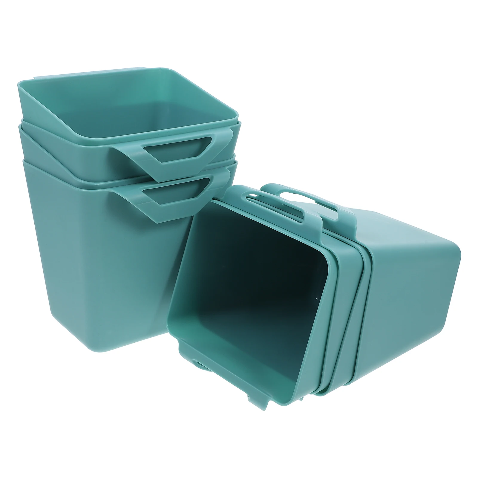 

8pcs Plastic Hanging Storage Baskets Buckets Over Door Organizer For Kitchen Bathroom Office Makeup Utility Cart