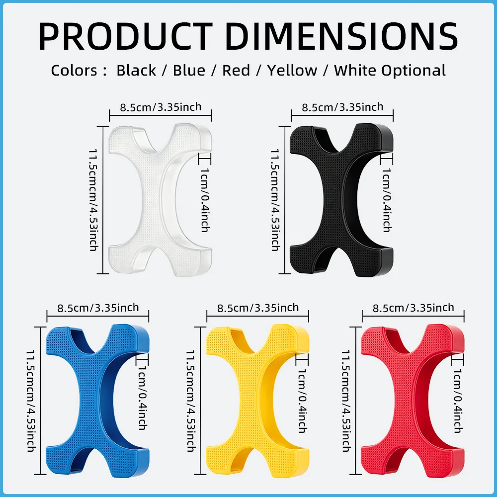 Silicone Shockproof Protective Case for 2.5 Inch External HDD SSD, Drop-Proof Anti-Scratch Cover for Portable Hard Drive Disk