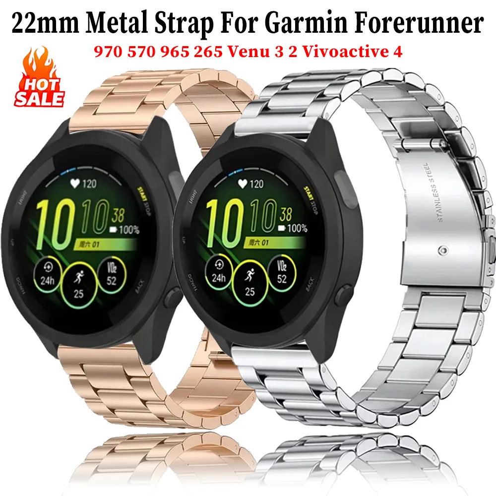 22Mm Metal Strap Fo…