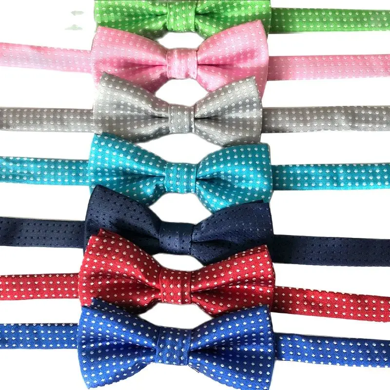 Kid Children Boy  Bow Tie  Polka Dot  Bowtie  Smooth Necktie Soft Butterfly Wedding Prom Party