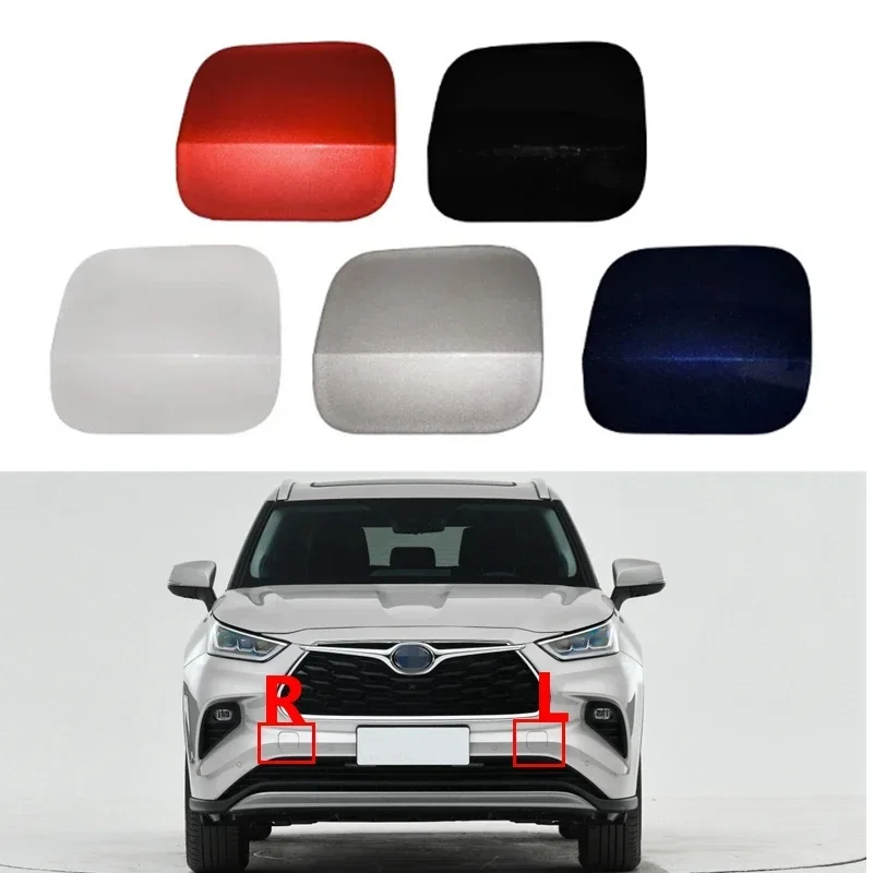 

Car Front Bumper Tow Hook Eye Cover Trailer Cap For Toyota Highlander KLUGER XU70 2021 2022 2023 2024