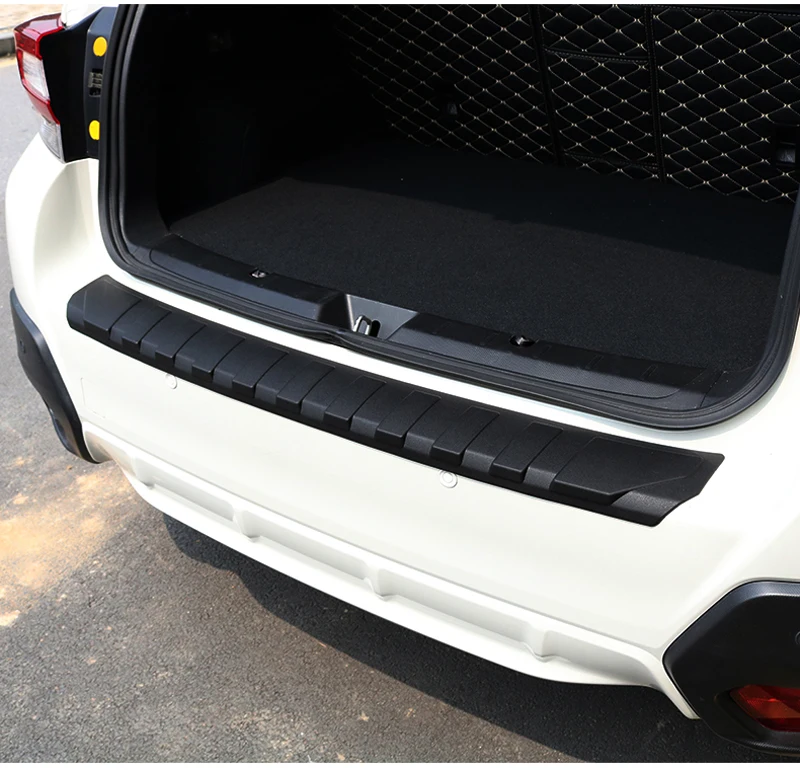 PP black Trunk Boot plate For Subaru Outback 2015-2020 2021 2022 Rear Bumper Protector Footplate Sill guard Exterior accessories - view 5
