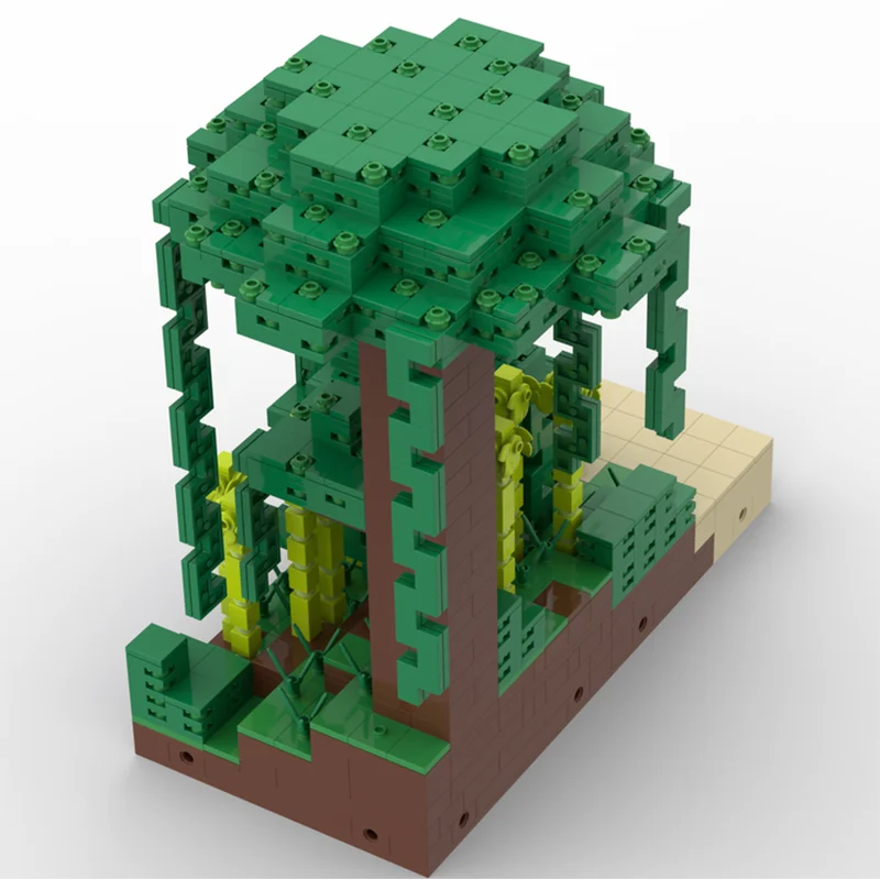 MOC Premium Building Blocks The Bamboo Jungle Model DIY Assemble Bricks High Precision Collectible Toy Holiday Christma Gift