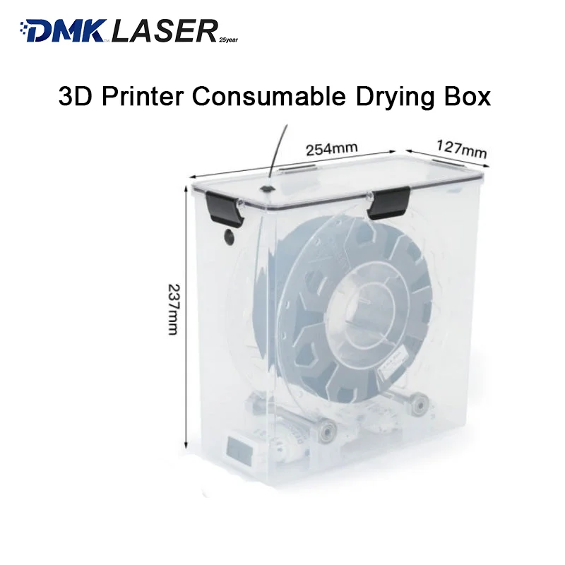 3D Printer Consumable Dry Box PLA 1KG Drying Case Dustproof Moistureproof PETG Sealed Storage Box For Creality Bambu Lab Machine