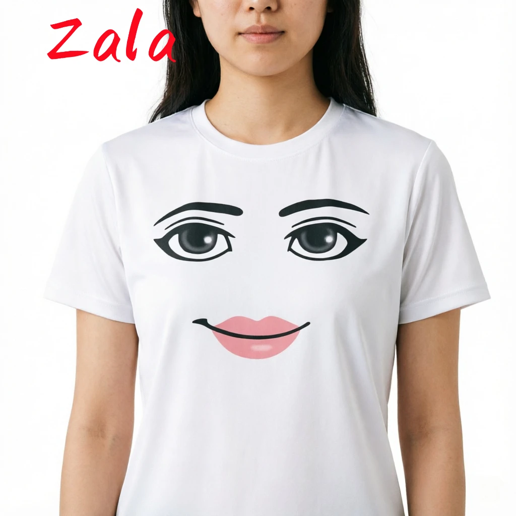 Novelty Smiling Face Women's T-shirt Face Game Meme Graphic T Shirts Men Women Fashion Summer Short Sleeve T-shirts Unisex Tops