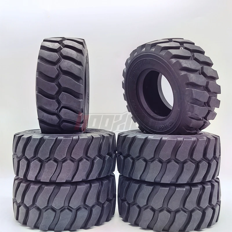 RC MODEL Jerrydian 1/2/3/4/5/6 PCS Wheel Rubber Tyres 110mm for Remote Control 1/15 Hydraulic Loader Rc Car Accessories