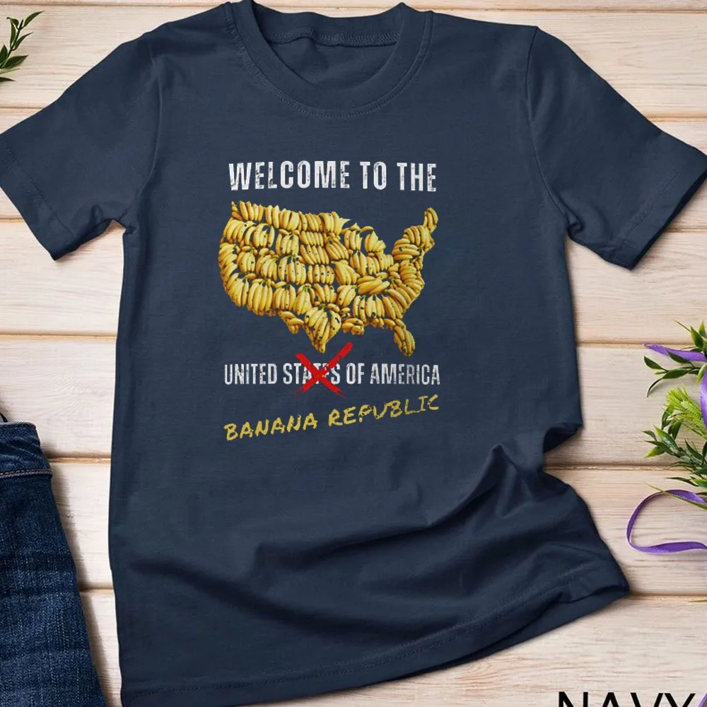 NEW Funny Banana Republic Shirt Free Trump Trial Trump Not Guilty MAGA FJB