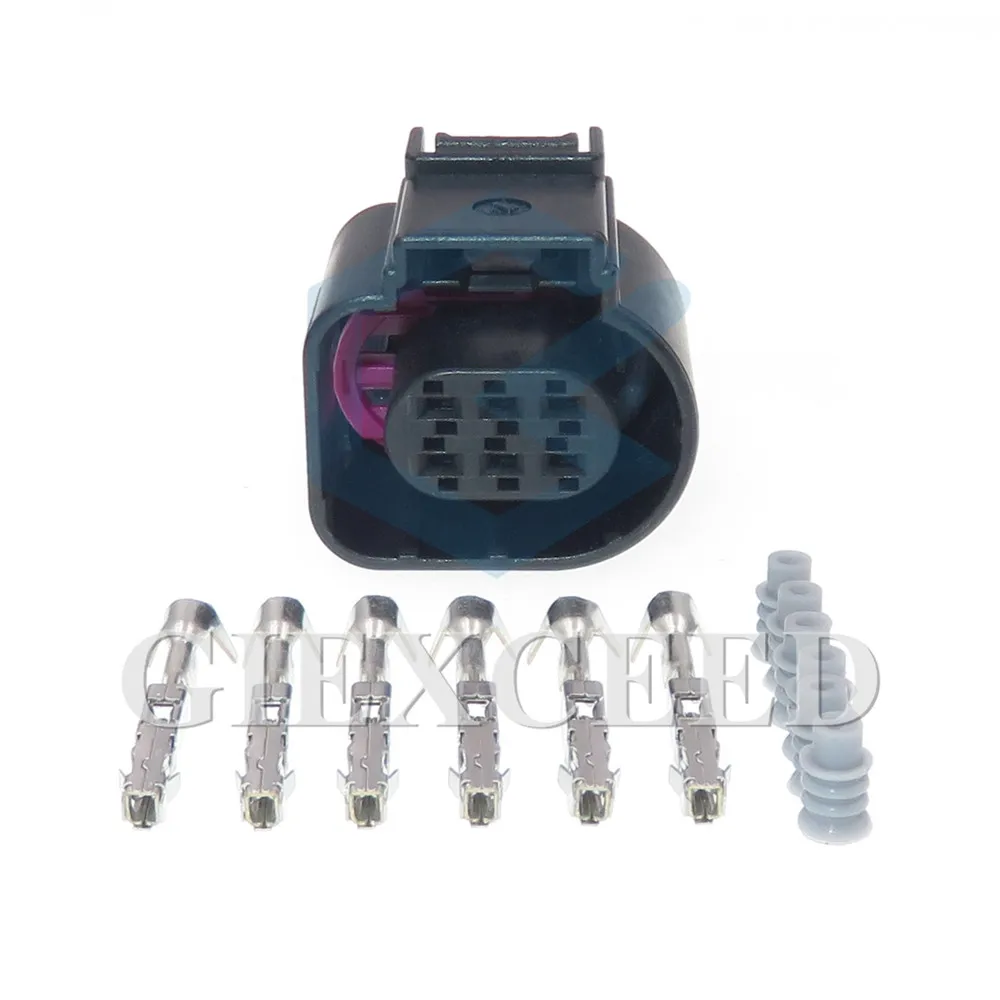 

6 Pin 4H0 973 713 4H0973713 AC Assembly LSU 4.9 Auto Temp Sensor Plug Deflation Connector Car Throttle Valve Control Element