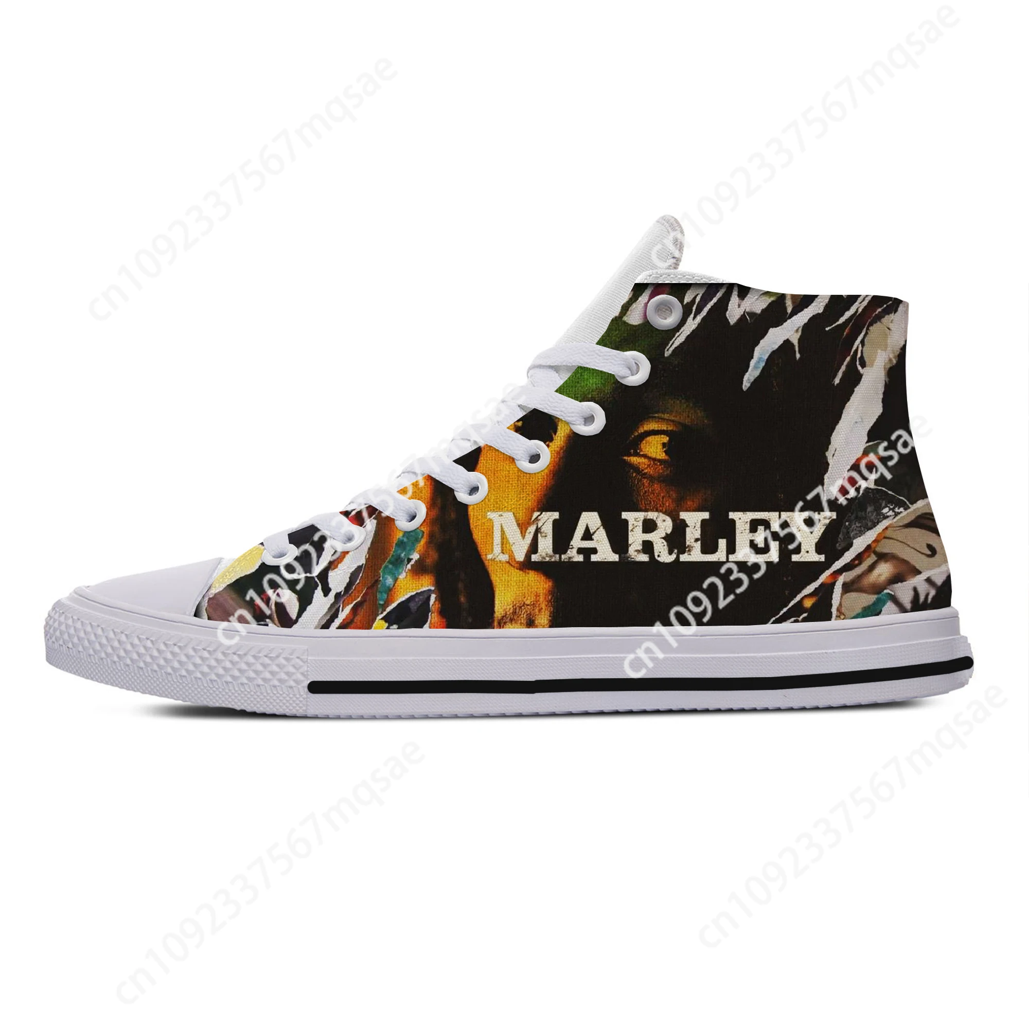 

Hot Fashion Woman Man Lightweight Sneakers Casual Board Shoes High Quality Cool Bob Marley High Help Canvas Shoes Board Shoes