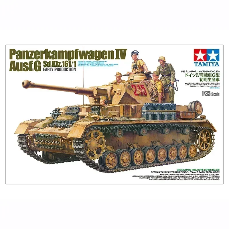 

1/35 TAMIYA Model 35378 Panzerkampfwagen IV Ausf. G / Sd.Kfz. 161-assembly Scale diy toys Model Kit