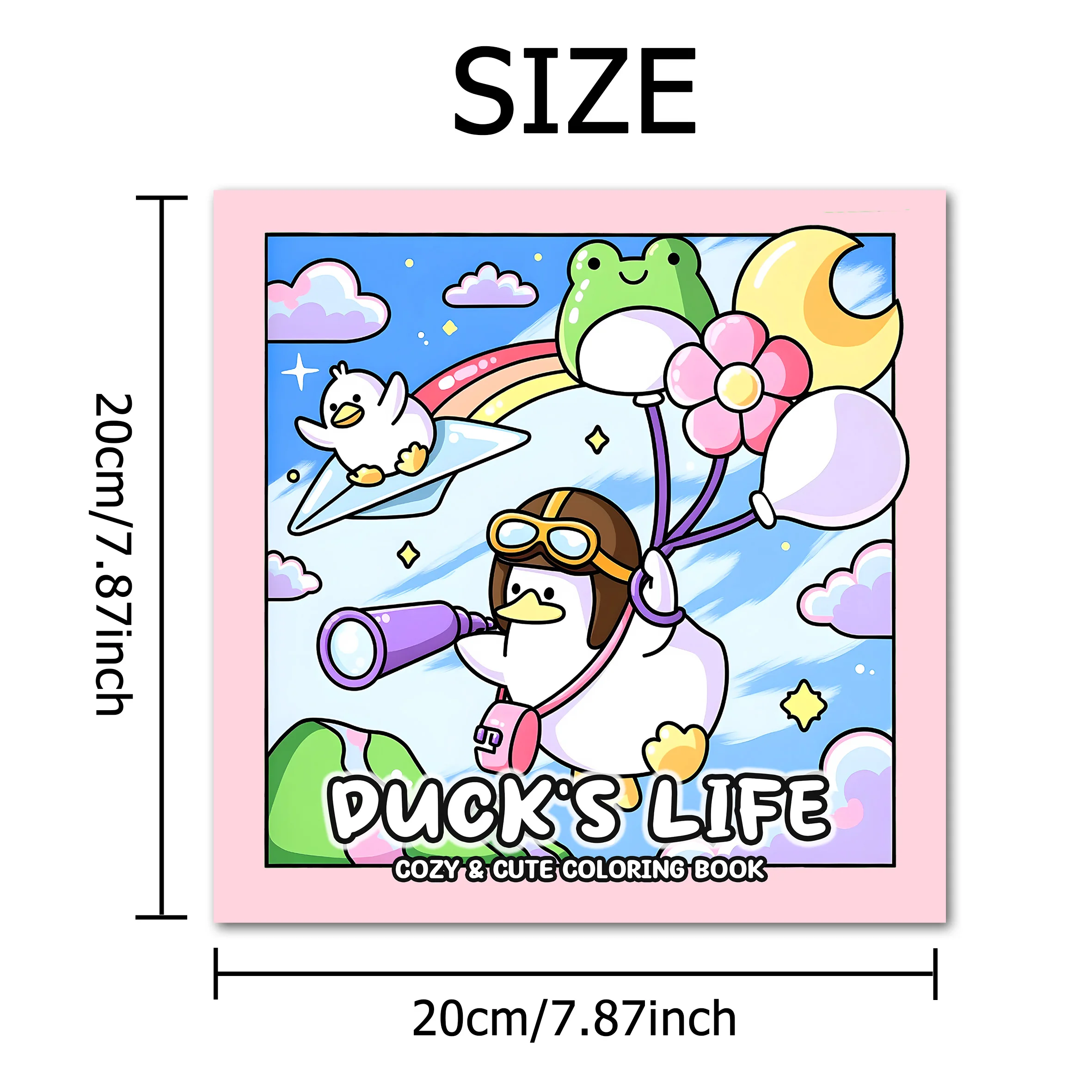 Duck's Life Cozy Cute Coloring Book For Adults , Lovely Duck Adventure Scenes Colouring Pages, Stress Relief Relaxing Art Book