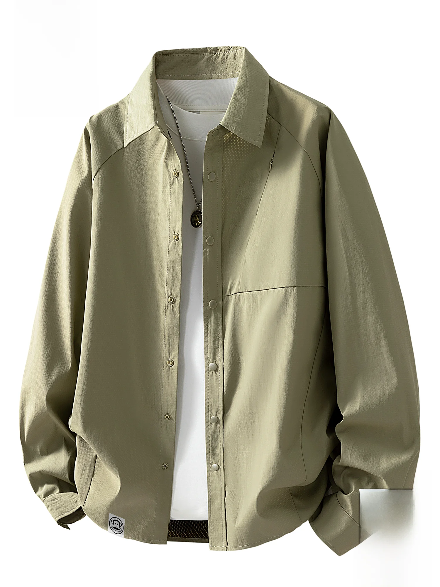 

Loose Fit Casual Monkey Collar Jaet Men's Winter Outerwear Zipper Decorated Polyester Nylon Cosite Fiber