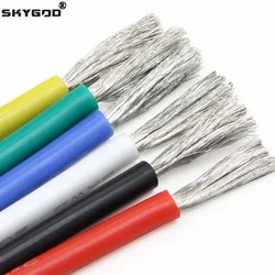 1 Meter Heat-resistant cable 11 10 8 7 6 4 3 2 AWG Ultra Soft Silicone Wire High Temperature Flexible Copper Line