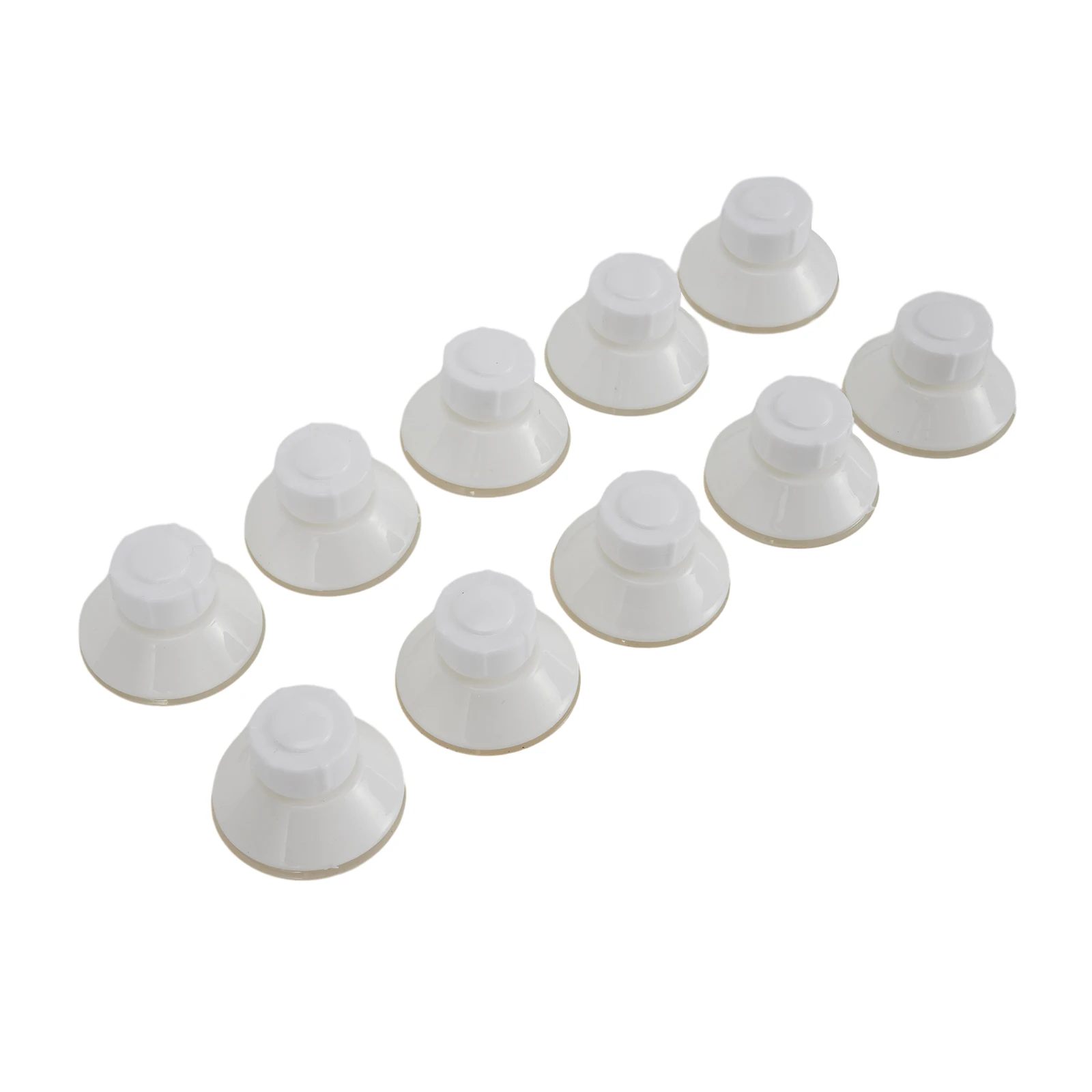 

10X High-Grip Awning Suction Cup Fixing Pads Caravan Motorhome Organiser White 45mm Diameter PVC White Fixing Pads