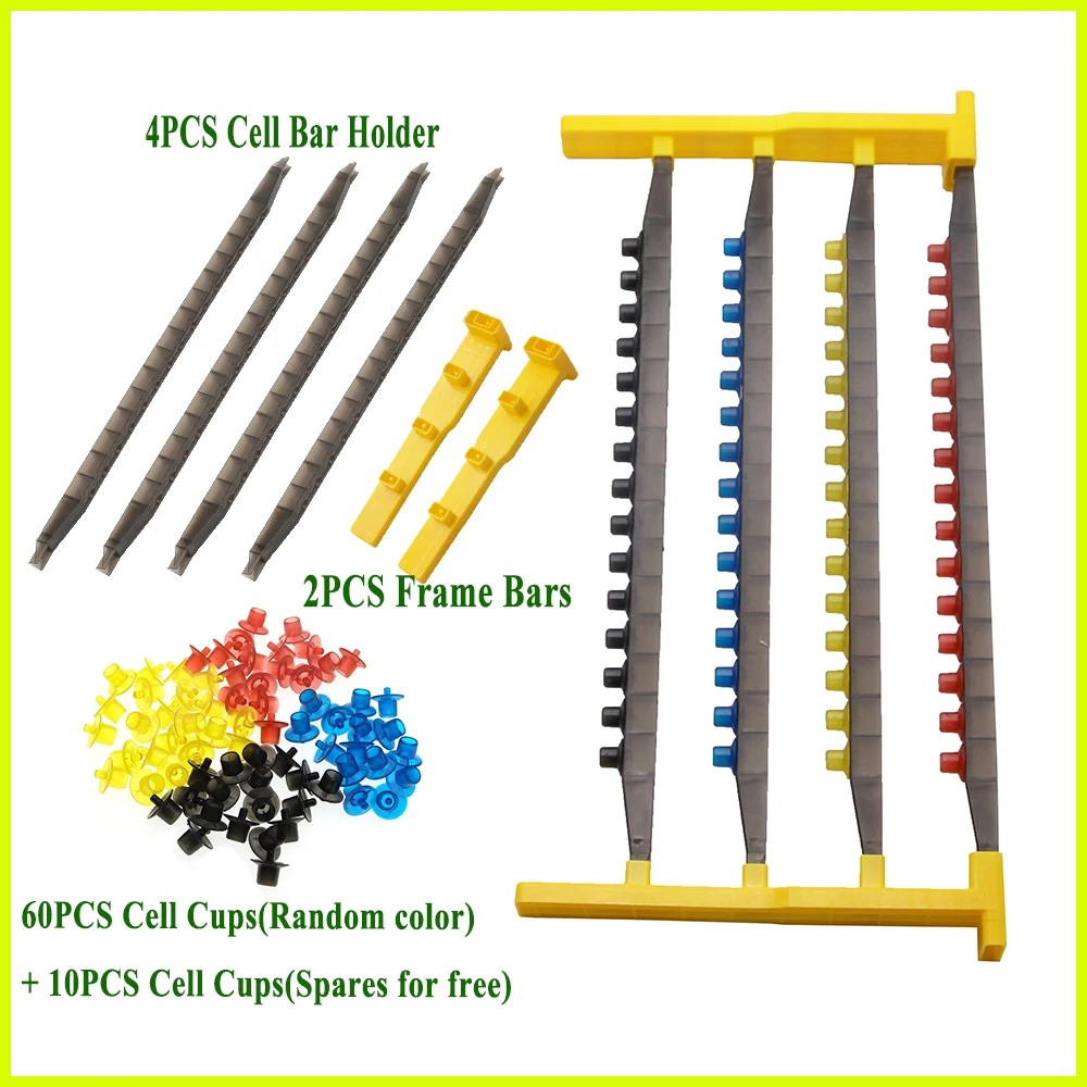 Zestaw pszczelarski hodowla hodowla komórka wysoko akceptowane dziewicze plastikowe robaki jajko larwa kubki Honeycomb Bar rama produkty