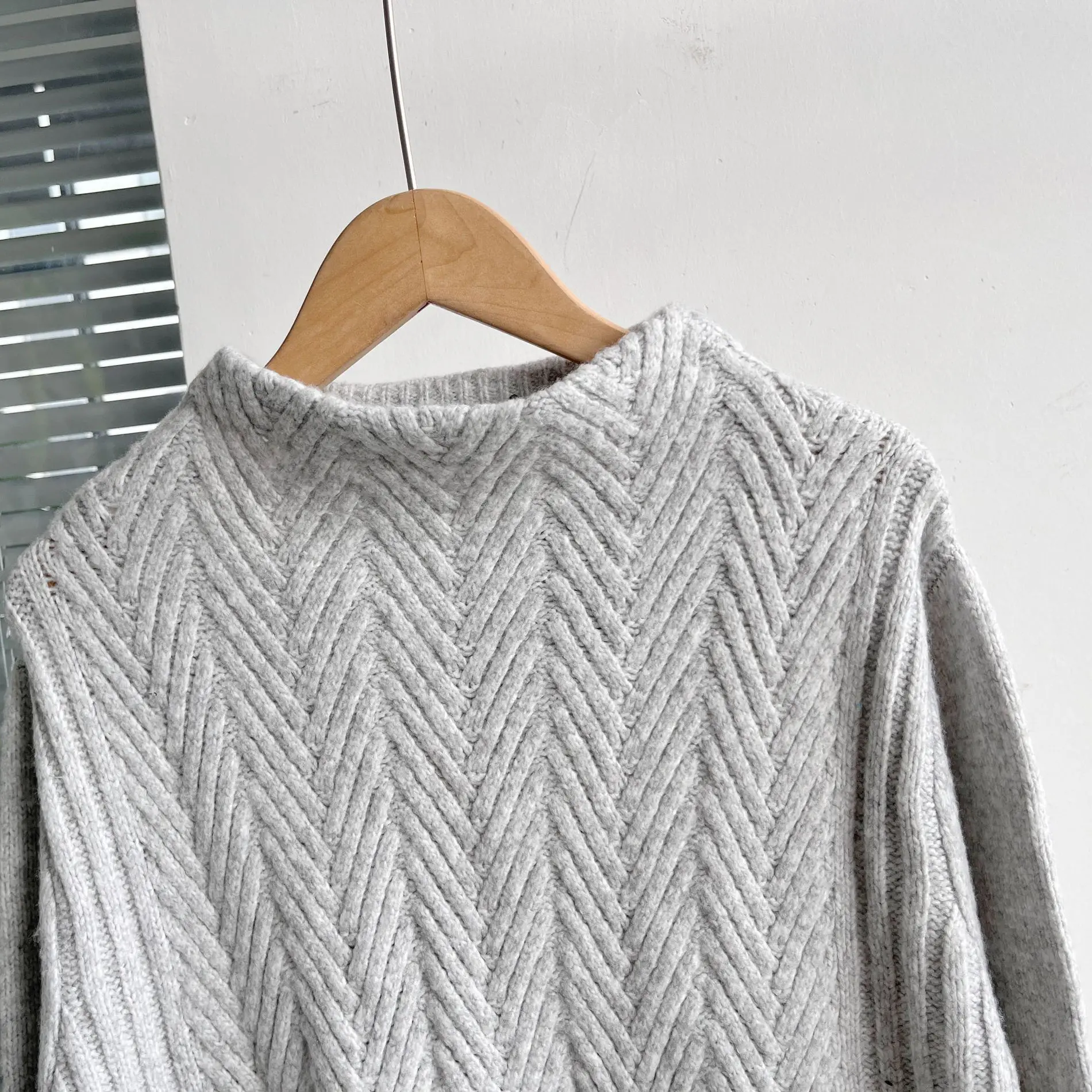Frühling Gestrickte Lange Sve Pullover frauen Overhead Weiche Bequeme Candy Farbe f Hoher Kragen Casual Faion D253