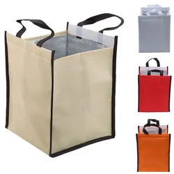 Bolsa térmica aislante para alimentos, contenedor de comida Unisex, resistente al agua, paquete de hielo, Bento, Picnic, almuerzo