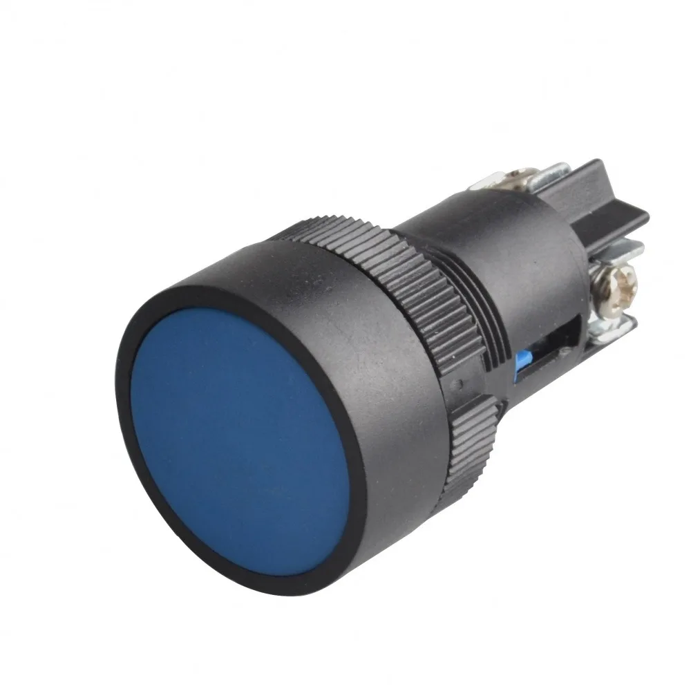 5PCS 22mm Momentary Push Button Switch Red Green Blue Yellow Black White Self-resetting Button Switch 3 Pin Screws Button Switch