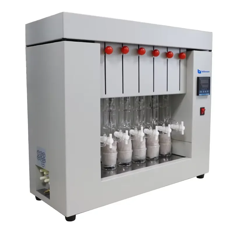 for LABOAO LSF-6C Automatic Soxhlet Extraction Fat Analyzer for Food with 1 Year Warranty 6 Samples Per Time