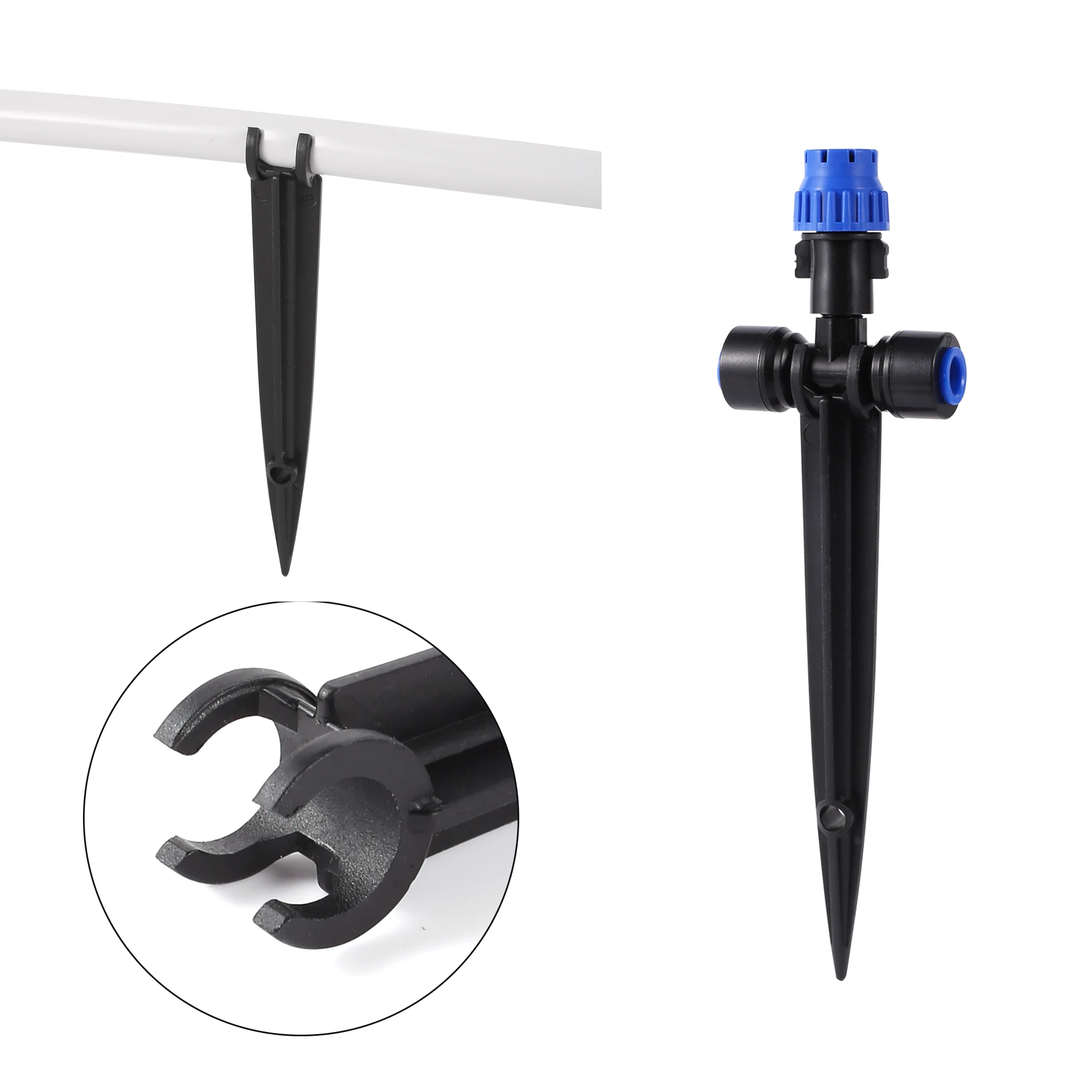 10pcs 4/7mm 8/11mm Hose Stand Pile Irrigation Drip Support Pile Pipe Fixing Pile Pipe Stand Pile Gardening Tools