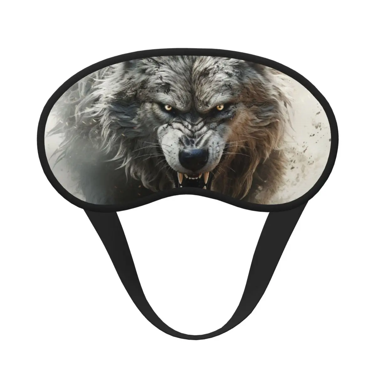 Wolf-predator Sleep Mask For Women Men Soft Eye Masks Cover Adjustable for Sleeping Healing Gifts