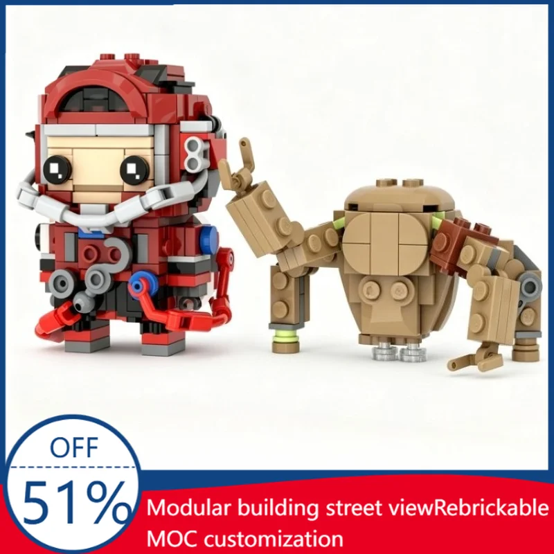 386PCS Ryland Grace & Rocky The Eridian Character MOC Character Set Creative Building Blocks DIY Assembly Educational Toy Gift