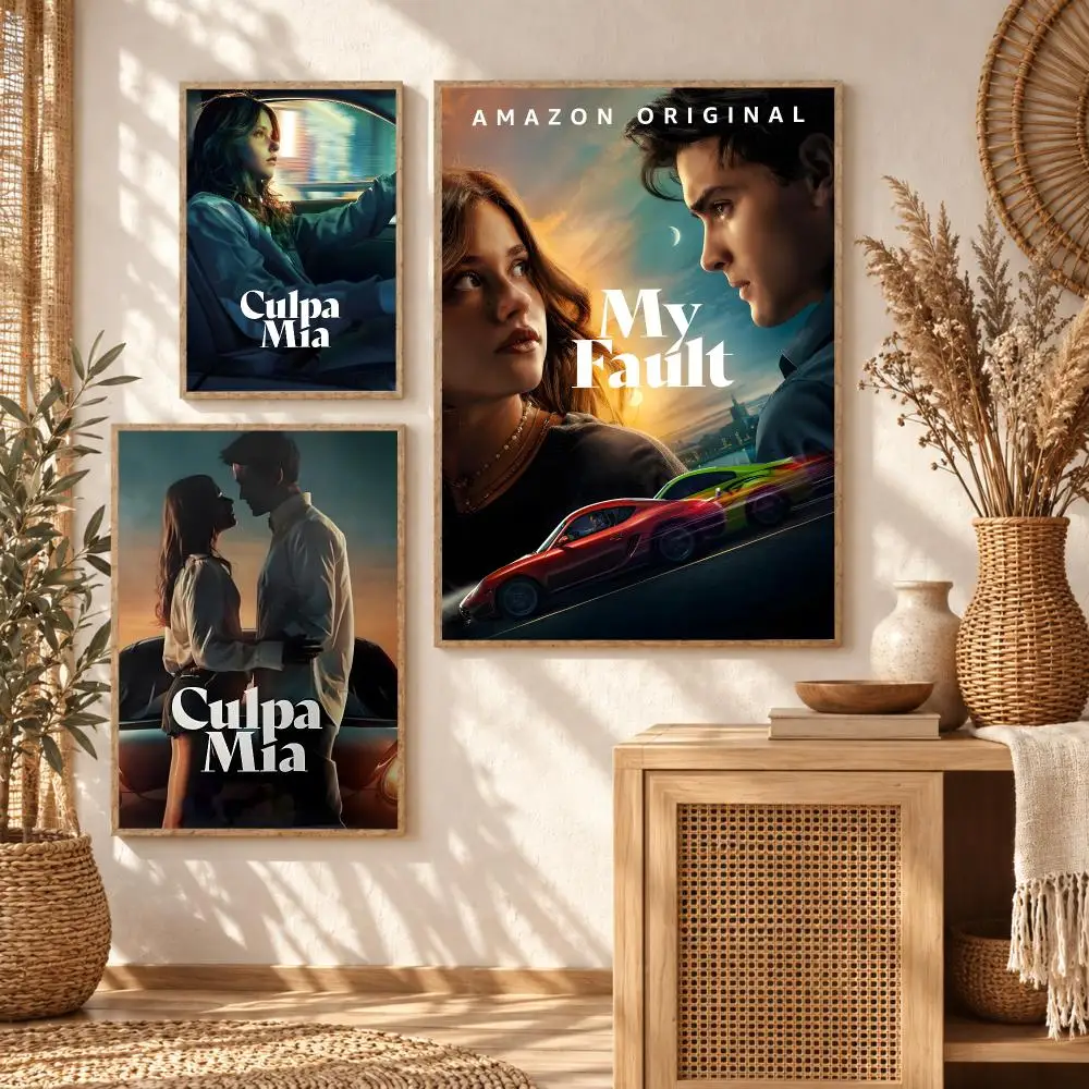 Romantic Drama Movie M-My F-Fault Culpa Poster Premium Modern Waterproof Wall Art Pictures for Bedroom Living Room Bar Decor