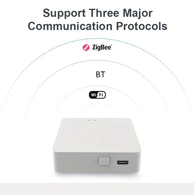 Tuya Hub-Gateway Inteligente Sem Fio, Ponte Multimodelo, WiFi, Bluetooth, ZigBee, Aplicativo Smart Life, Controle Remoto, Funciona com Alexa, Google