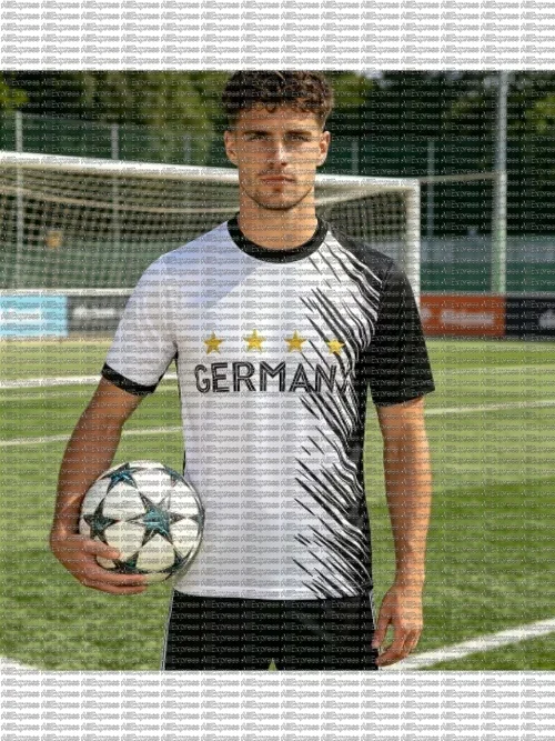 

Summer New German Football T-shirt, 3D Printed Football Suit, Men's Casual T-shirt, Breathable Men's and Women's Short Sleeved