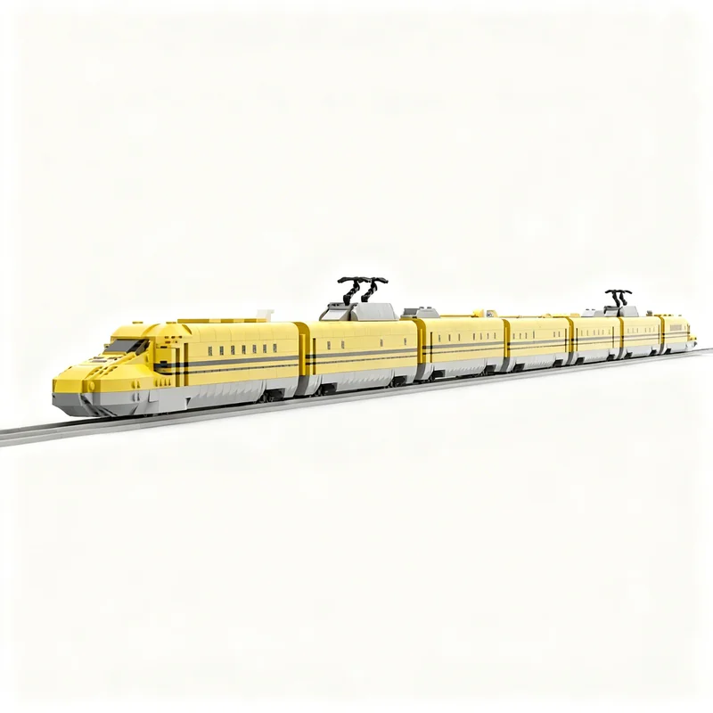 4865pcs MOC Shinkansen Dr. Yellow 923 Class Train Model Building Blocks Creative Education 3D Display Idea Collection Craft