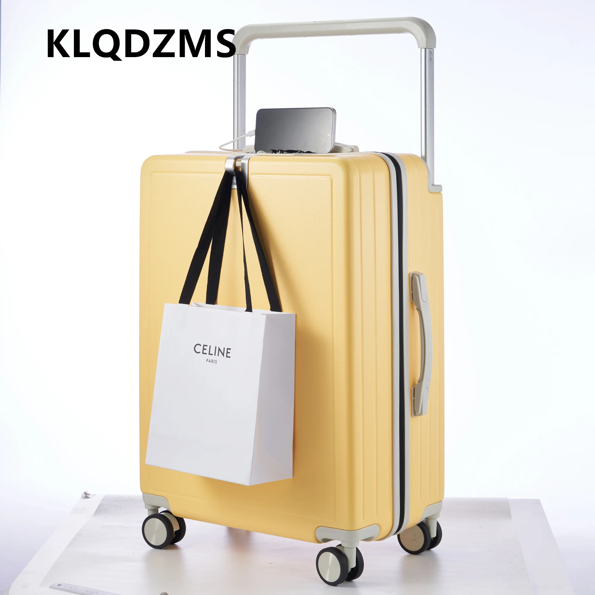 KLQDZMS Suitcase High Quality PC Boarding Box Large Capacity Trolley Case 20