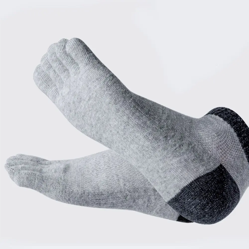 Boat Short Invisible Cotton Toe Socks Anti-slip Five Toe Socks Mesh Socks Five-Finger Socks Men's Socks