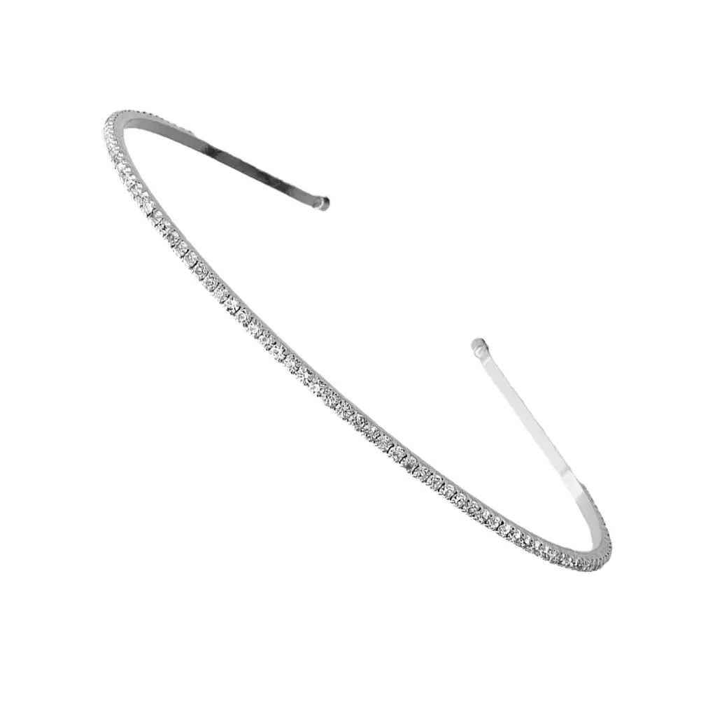 

Pearl Hair for Women Diamond Pearl Headband Headband Silver Wedding Prom Accessory Rhinestone Hairband Ladies Gifts