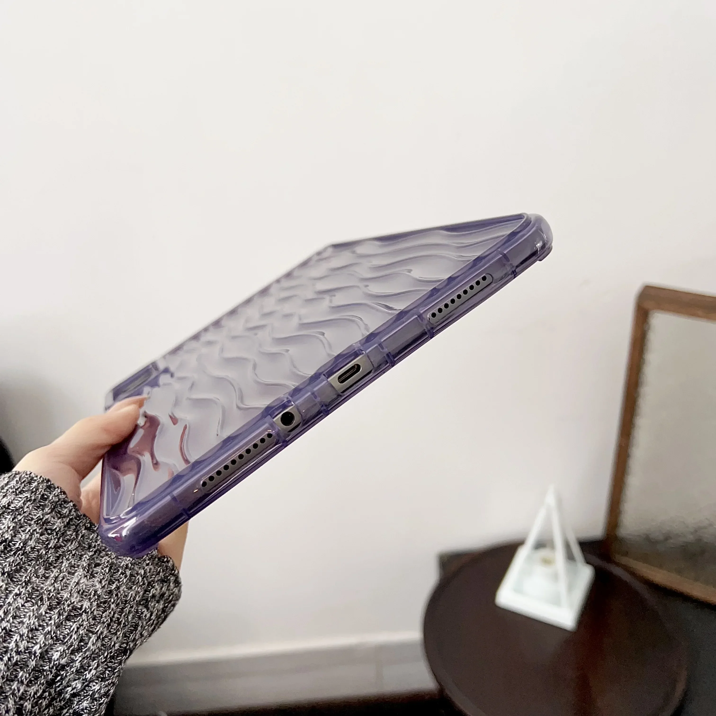 Funda para Redmi Pad SE 11 2023 Pad 6 5Pro colorida simplicidad seguridad transparente agua ondulación TPU para Xiaomi Tablet cubierta suave